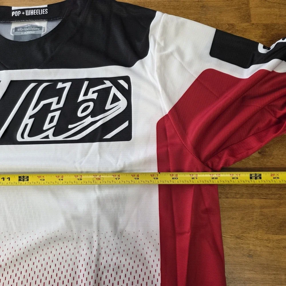 Troy Lee Designs GP Motocross Jersey Large Icon Red White Black MTB BMX NWT - Picture 10 of 13